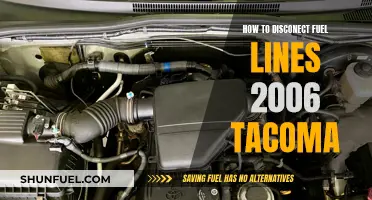 Disconnecting Fuel Lines: 2006 Tacoma Guide