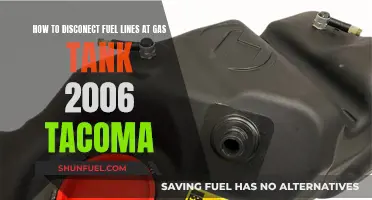 Disconnecting Fuel Lines: 2006 Tacoma Tank Guide