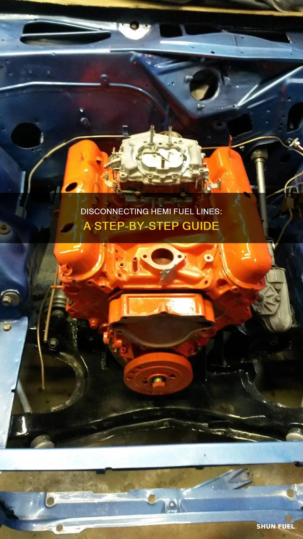 how to disconect hemi fuel line