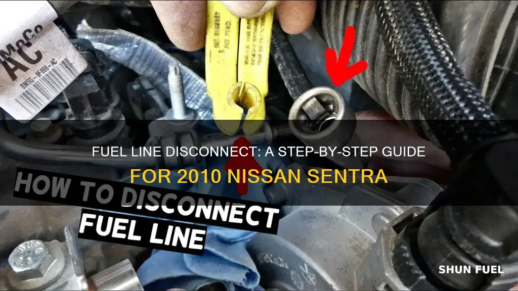 how to disconet fuel line on 2010 sentra