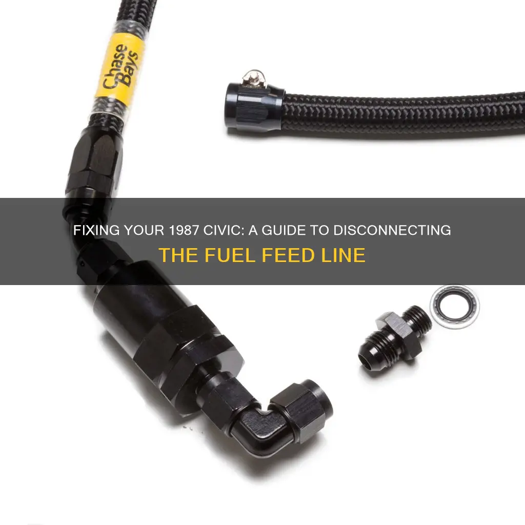 how to disconnect 1987 civic fuel feed line