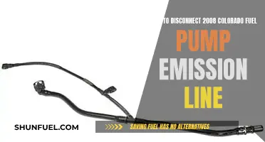 Colorado Fuel Pump Line: Quick Disconnect Guide