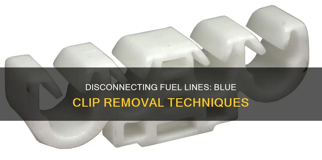 how to disconnect a fuel line blue clip