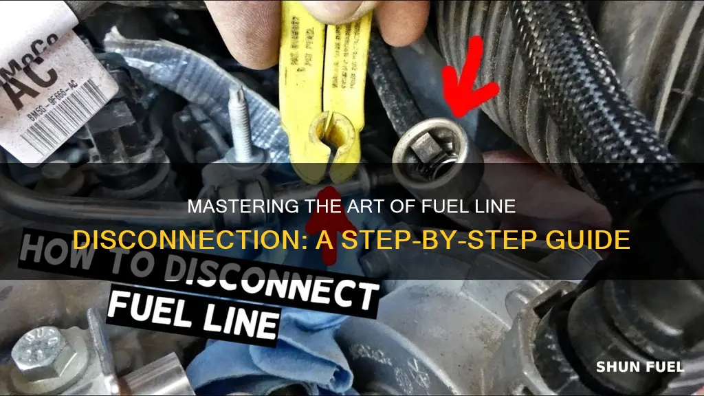 how to disconnect a fuel line