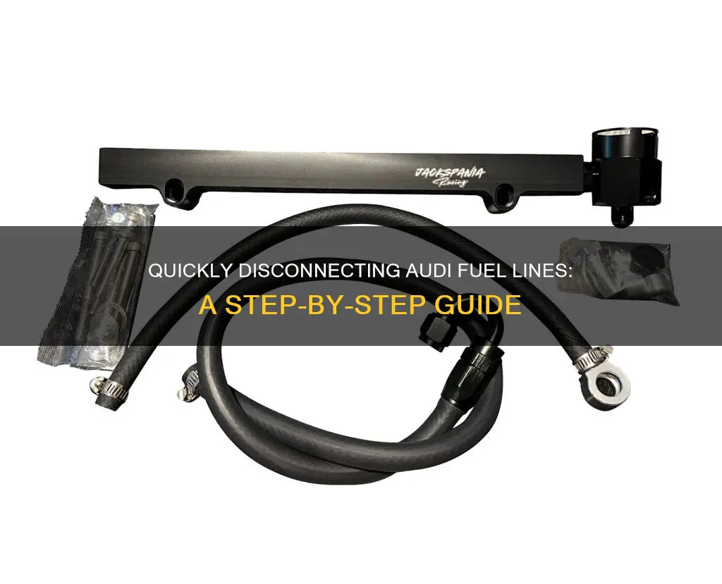 how to disconnect audi fuel linesquick release fuel lines