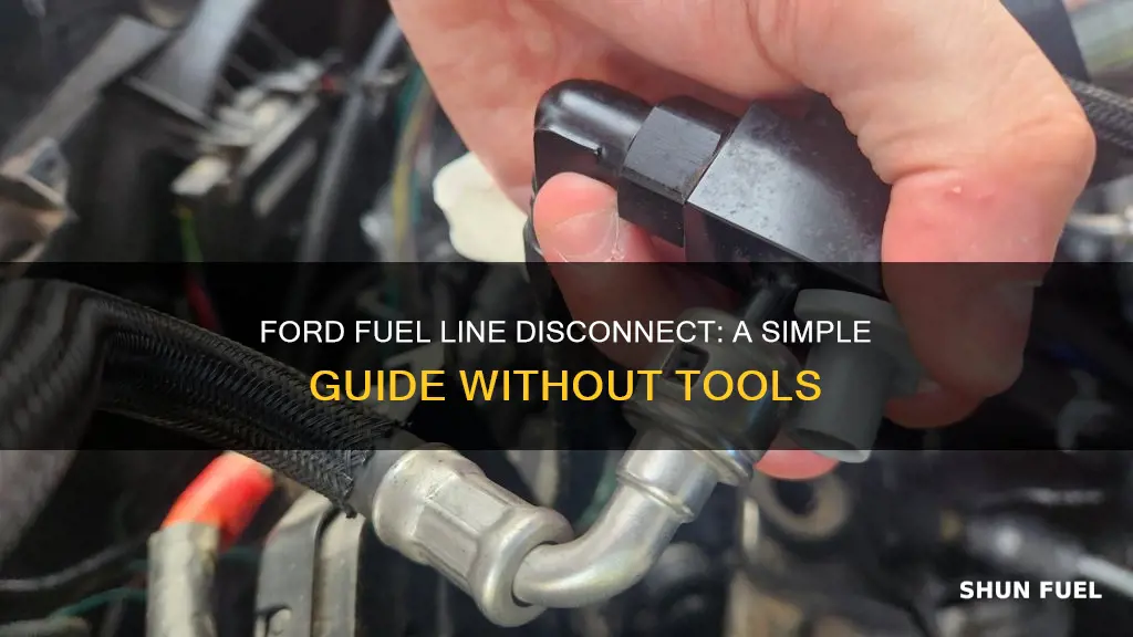 how to disconnect ford fuel lines without tool