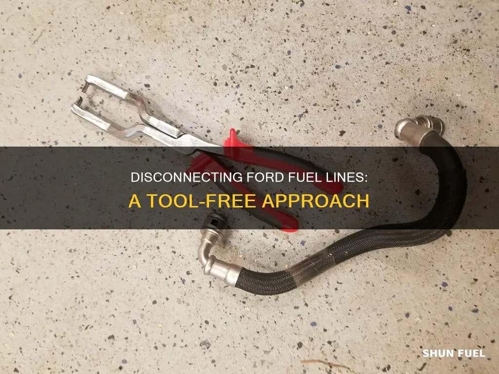 how to disconnect ford fuel lines without tool