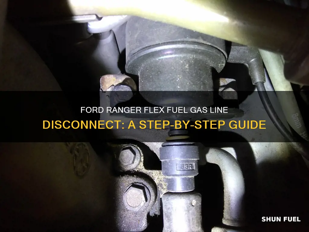 how to disconnect ford ranger flex fuel gas line