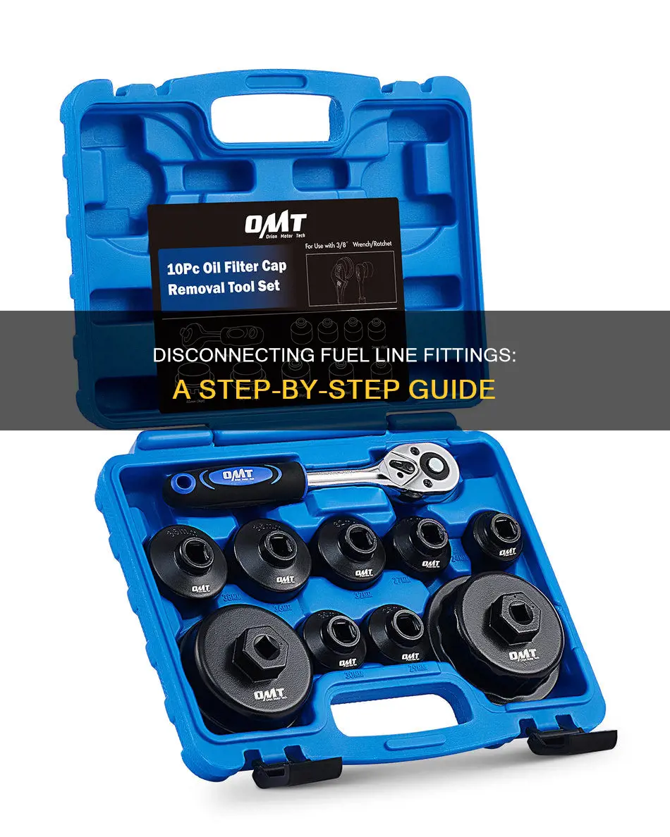 how to disconnect fuel line fittings