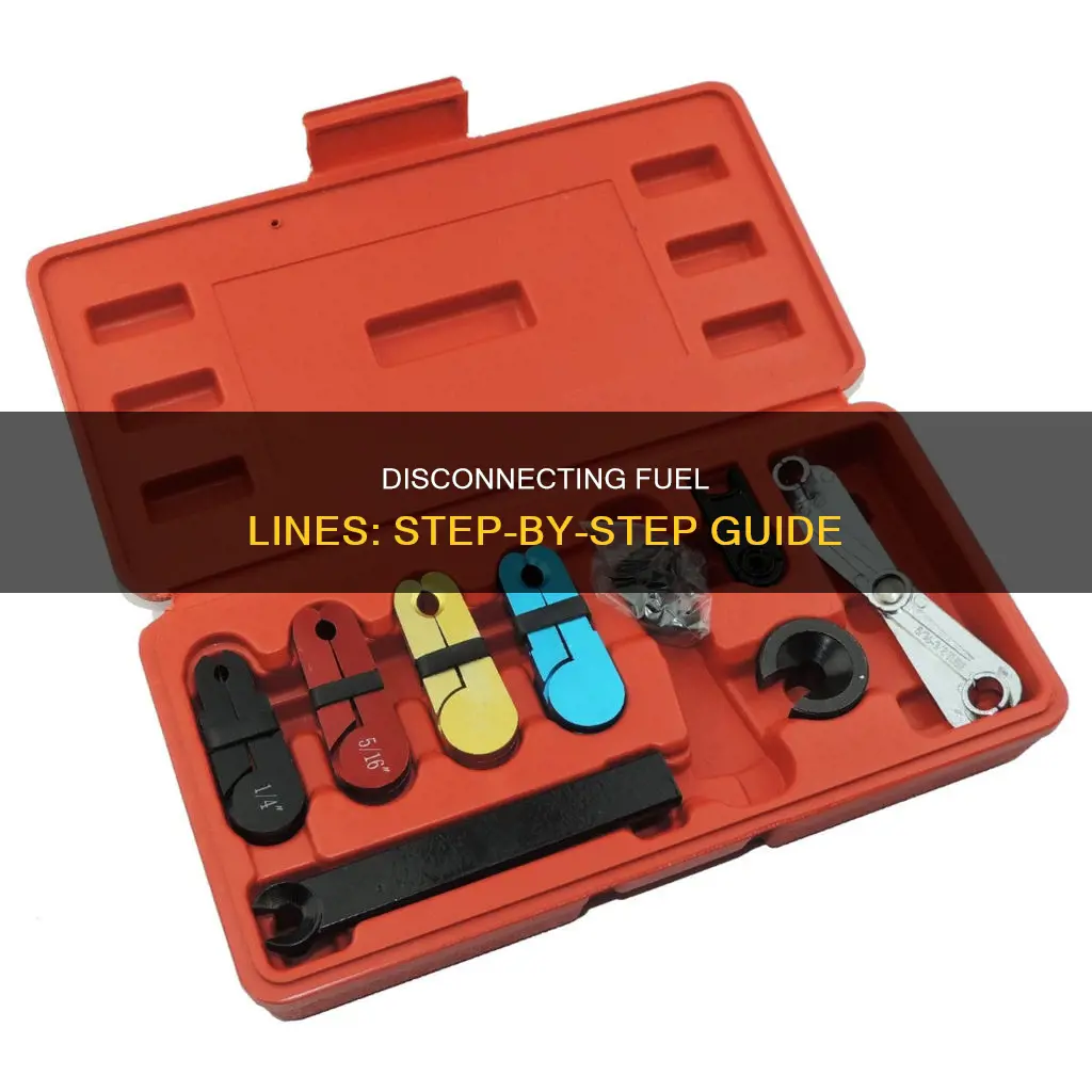 how to disconnect fuel line from fuel filter