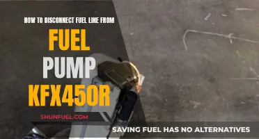 Disconnecting Fuel Line from Fuel Pump: A KFX450R Guide