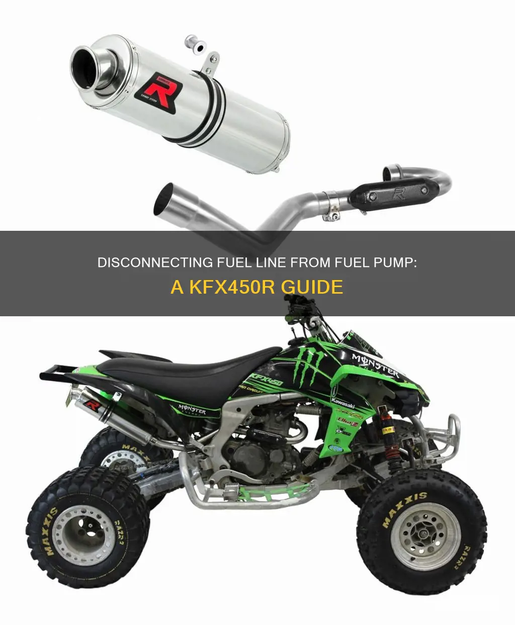 how to disconnect fuel line from fuel pump kfx450r