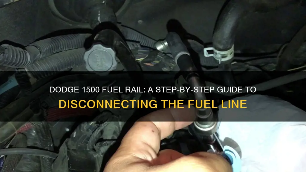 how to disconnect fuel line from fuel rail dodge 1500