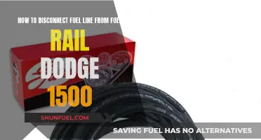 Disconnecting Fuel Line from Fuel Rail: Dodge 1500 Guide