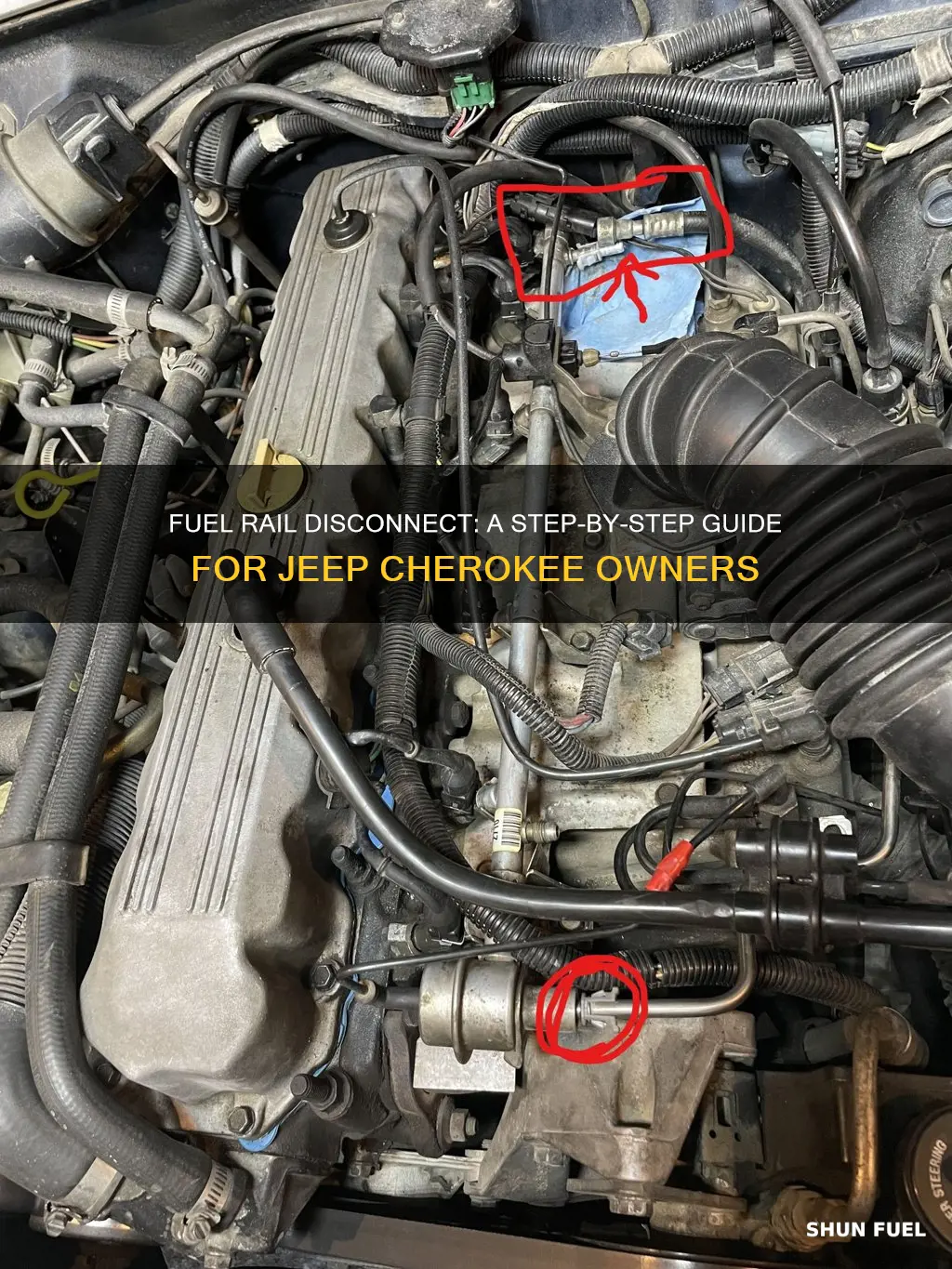 how to disconnect fuel line from fuel rail jeep cherokee