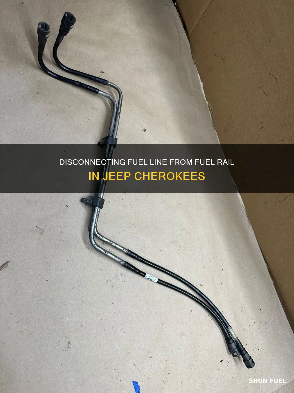how to disconnect fuel line from fuel rail jeep cherokee