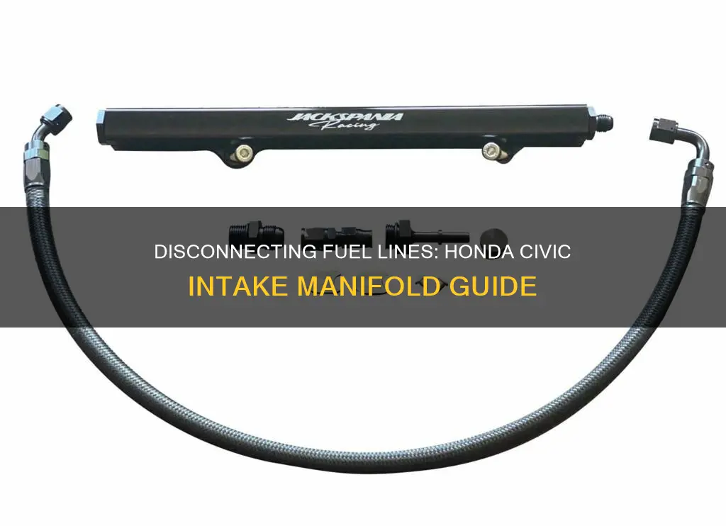 how to disconnect fuel line from intake manifold honda civic