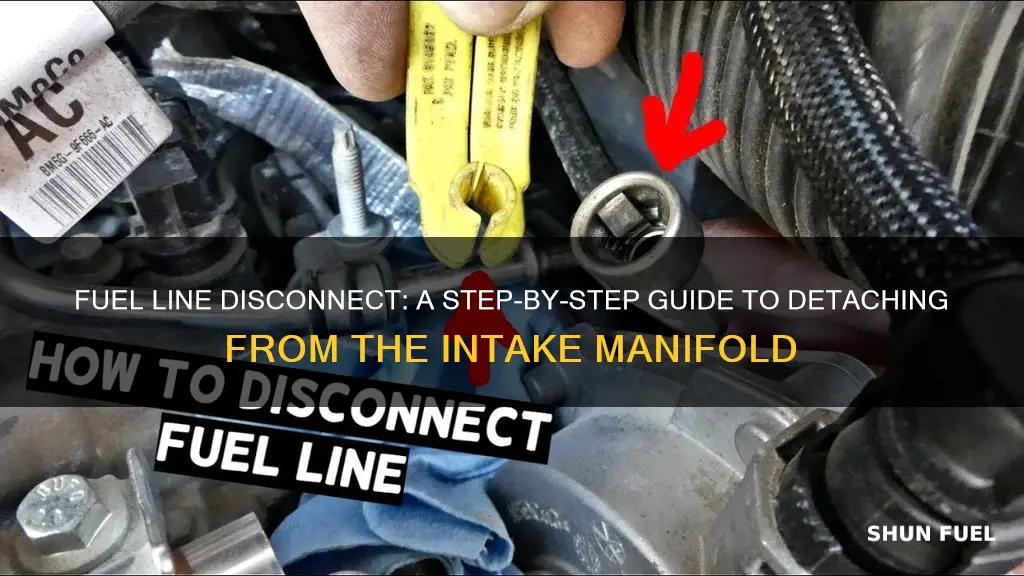 how to disconnect fuel line from intake manifold