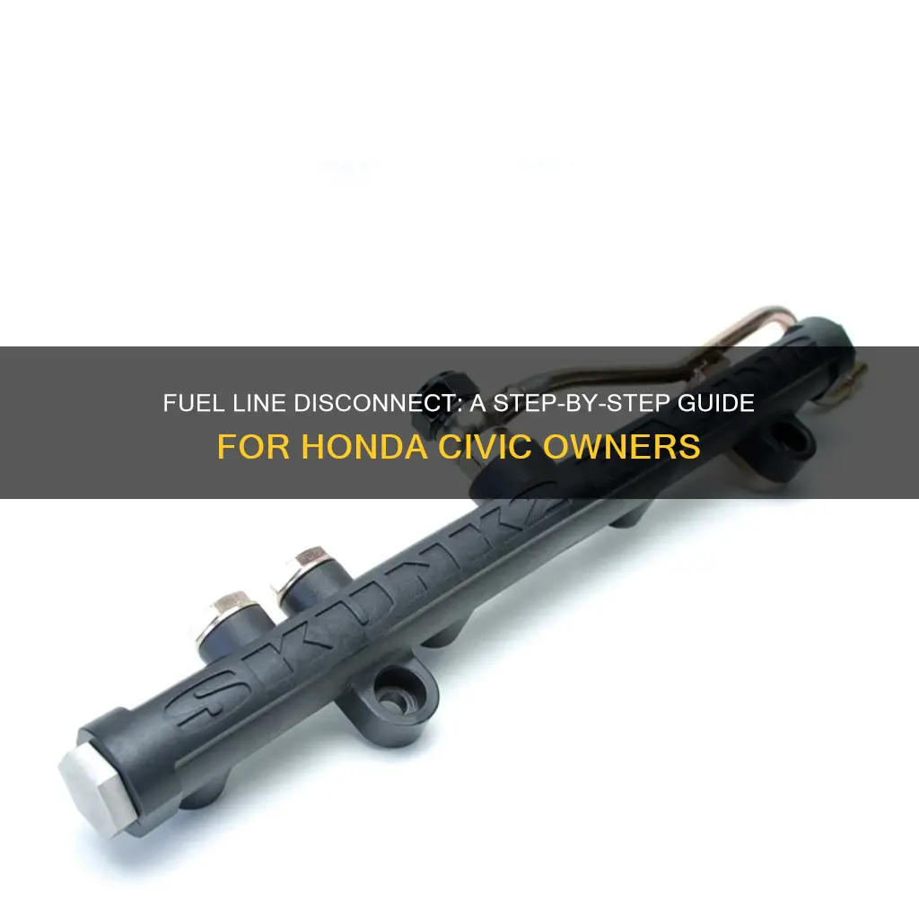 how to disconnect fuel line from rail honda civic