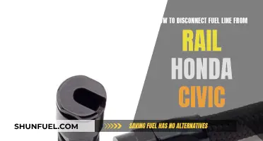 Disconnecting Fuel Lines from Honda Civic's Rail: Easy Steps