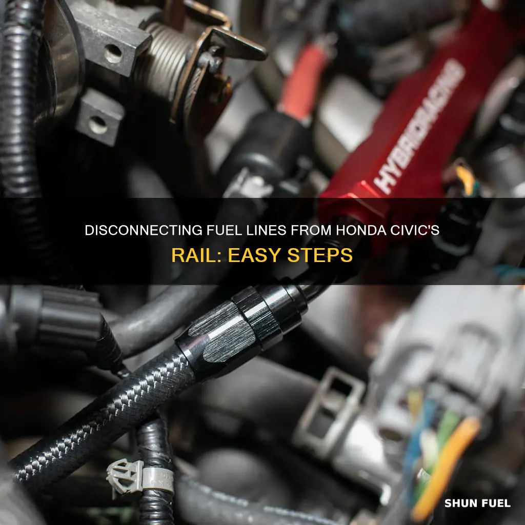 how to disconnect fuel line from rail honda civic