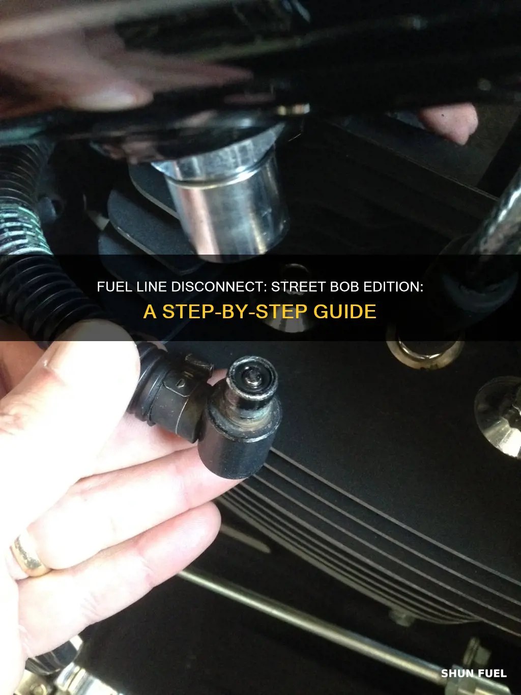 how to disconnect fuel line from tank street bob