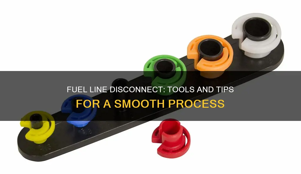 how to disconnect fuel line with tool from fuel filter