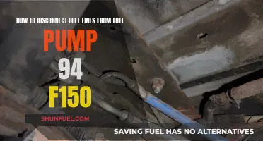 Fuel Pump Maintenance: A Guide to Disconnecting Fuel Lines on a 94 F150