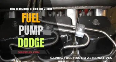 Disconnecting Fuel Lines: Dodge Fuel Pump Guide