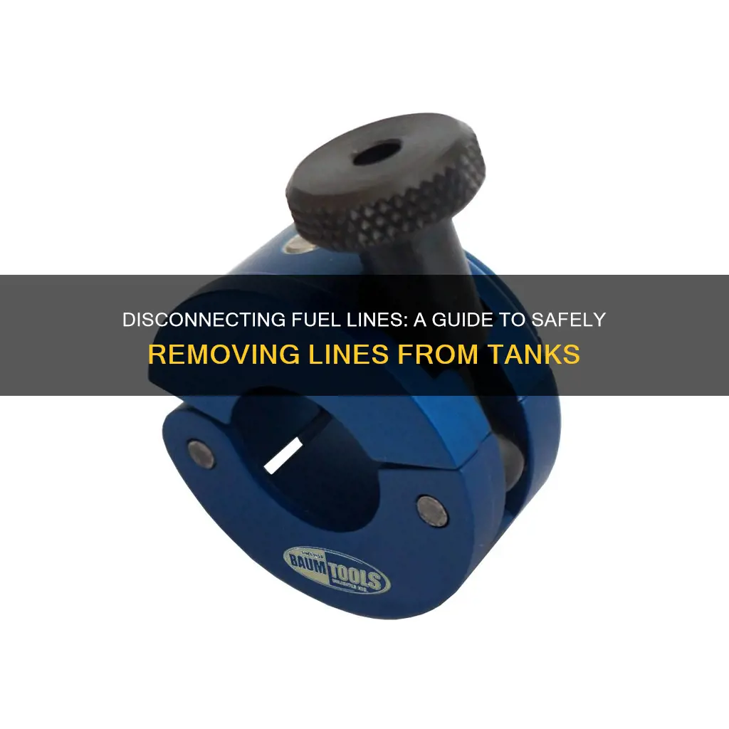 how to disconnect fuel lines from gas tank