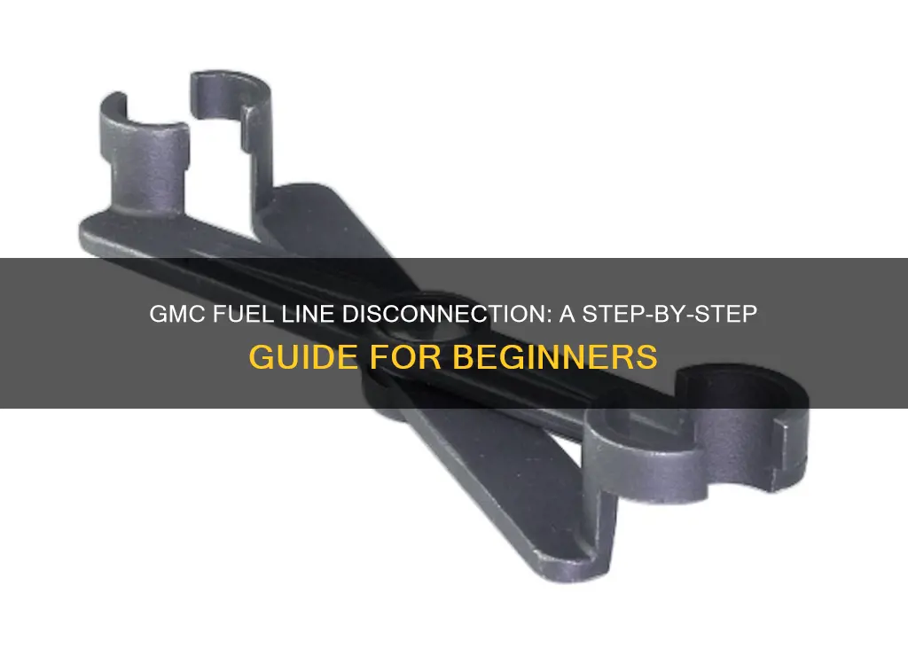 how to disconnect fuel lines gmc