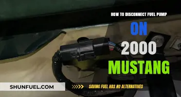 Disconnecting the Fuel Pump on Your 2000 Mustang: A Step-by-Step Guide