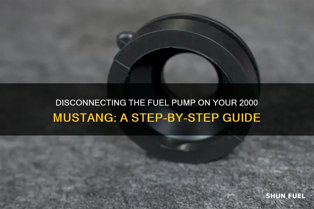 how to disconnect fuel pump on 2000 mustang