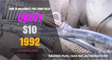 Disconnecting Fuel Pump Relay in a 1992 Chevy S10: A Guide
