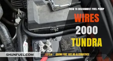Disconnecting Fuel Pump Wires on a 2000 Toyota Tundra: Step-by-Step Guide