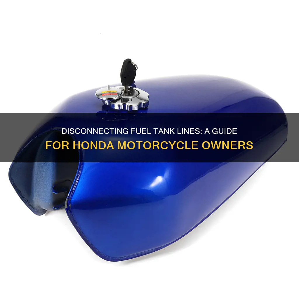 how to disconnect fuel tank line on honda motorcycle