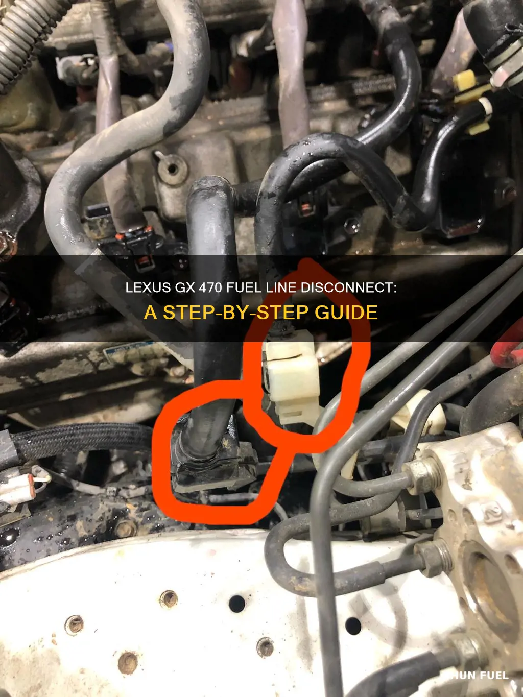 how to disconnect lexus gx 470 fuel line