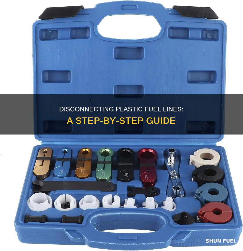 how to disconnect plastic fuel line