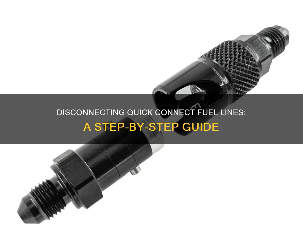 how to disconnect quick connect fuel lines