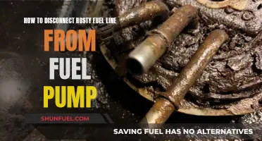 Disconnecting Rusty Fuel Lines: Tips and Tricks