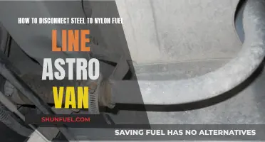 Disconnecting Steel and Nylon Fuel Lines in Astro Vans