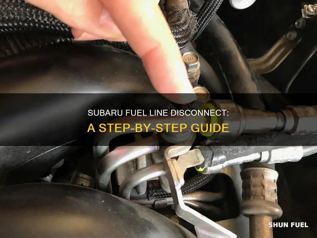 how to disconnect subaru fuel lines