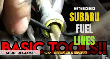 Disconnecting Fuel Lines: A Step-by-Step Guide for Subaru Owners