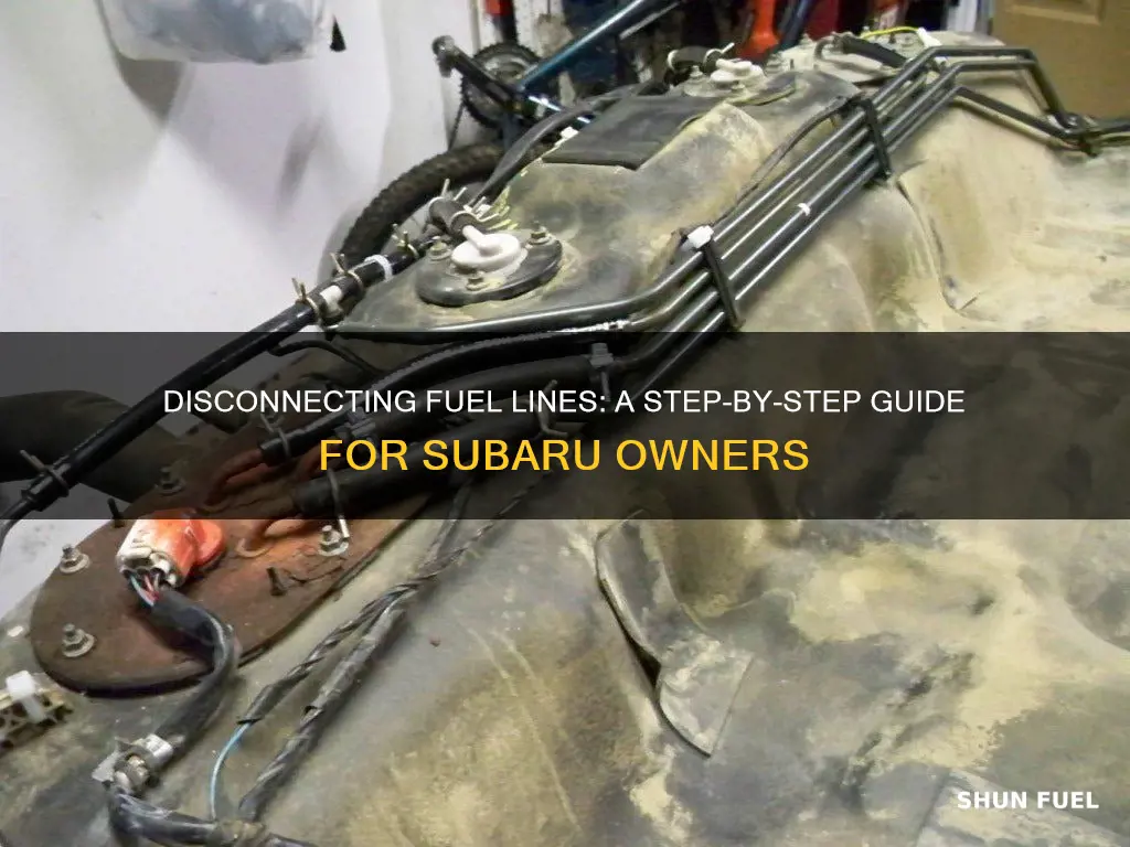 how to disconnect subaru fuel lines