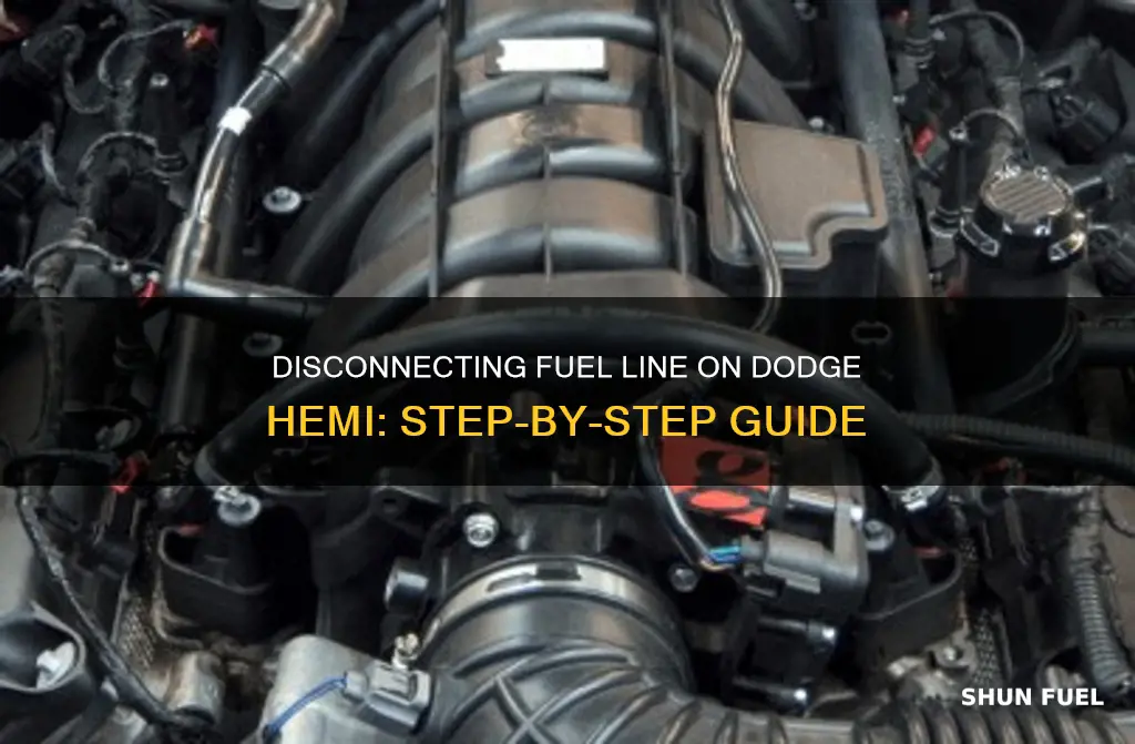 how to disconnect the fuel line on a dodge hemi