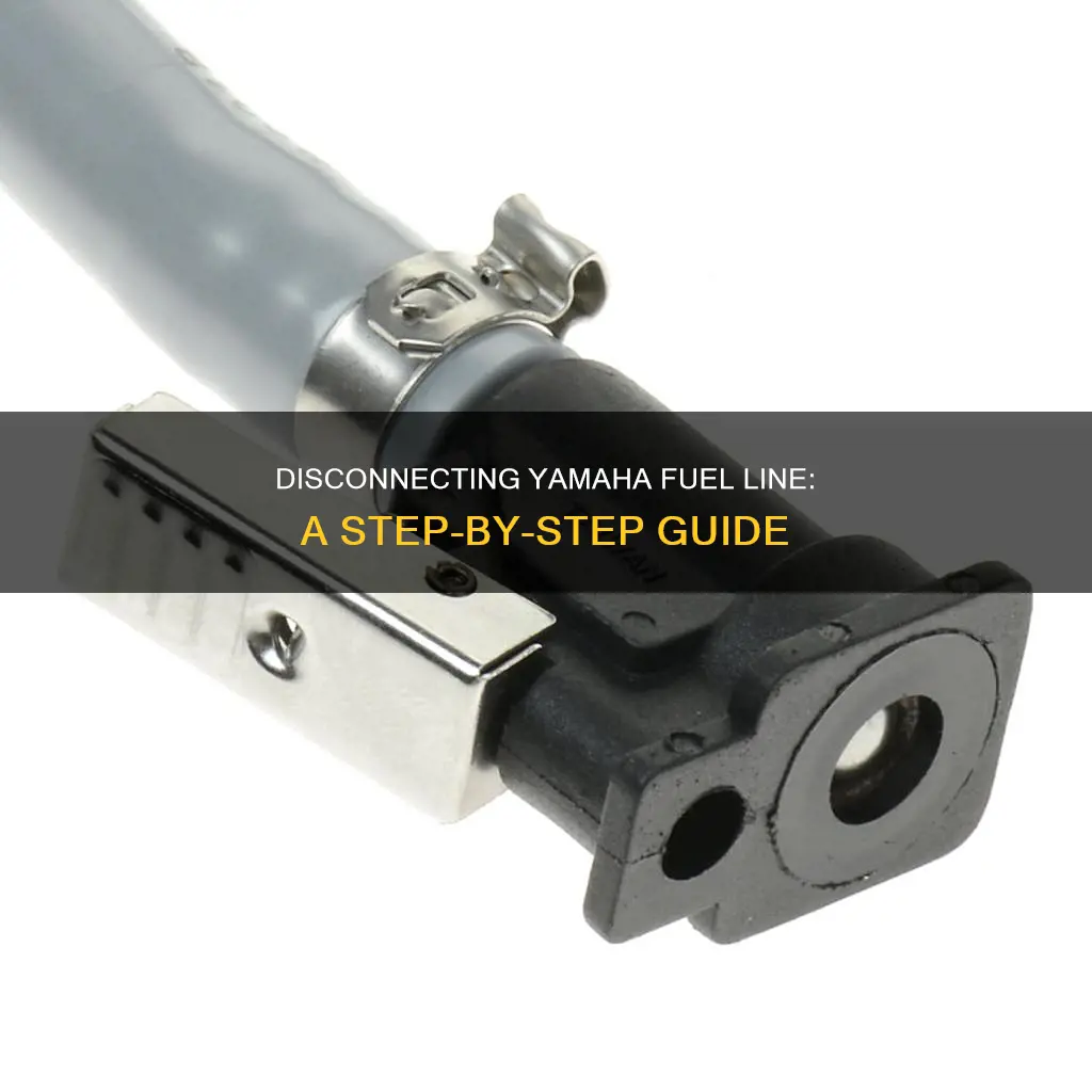 how to disconnect yamaha fuel line to outboard motor
