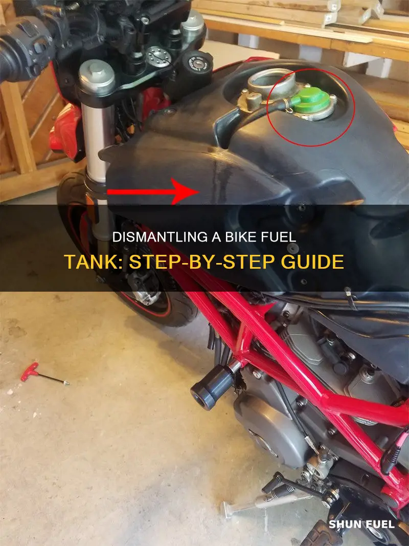 how to dismantle a bike fuel tank
