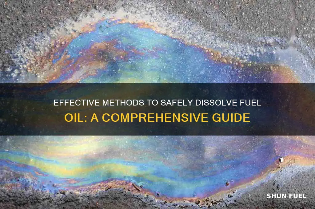 how to disolve fuel oil