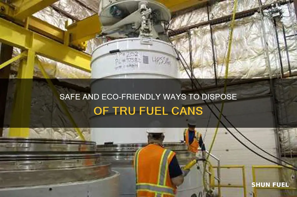 how to dispose a can of tru fuel
