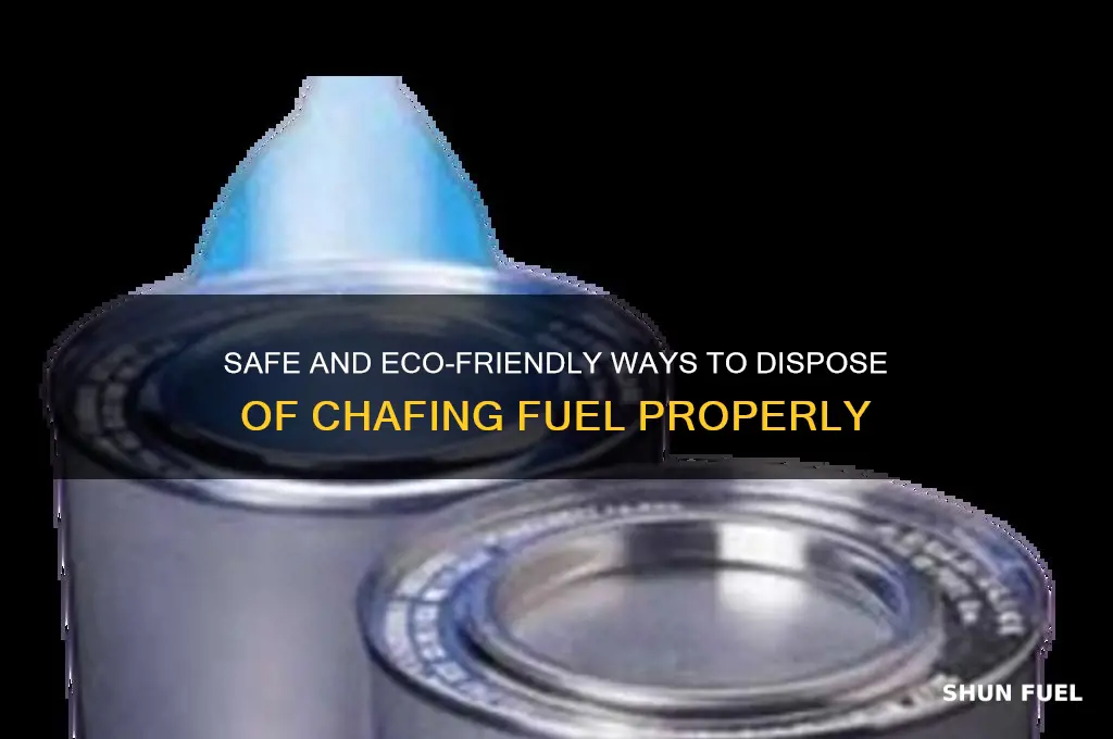 how to dispose chafing fuel